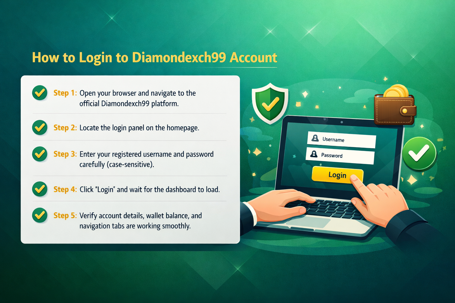 Diamondexch99 Login Illustration